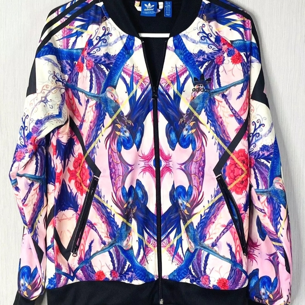 Adidas Women's Florers Optic Bloom Jacket Farm Rio